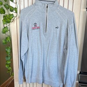 Cape Cod Light Gray Men's Zip-Up Sweater